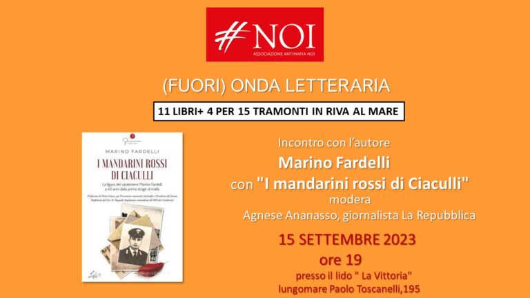 #Noi e Marino Fardelli per il (fuori) Onda letteraria al Vittoria