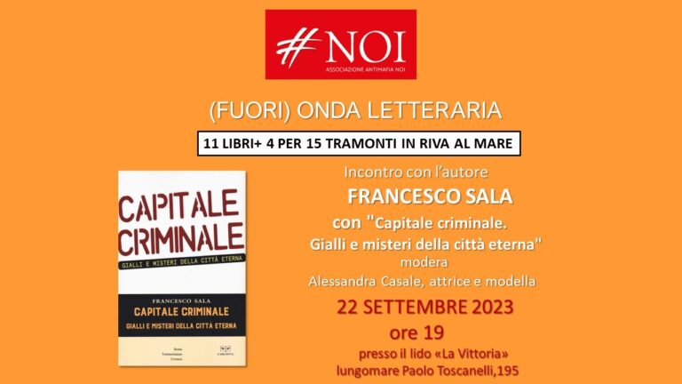 Francesco Sala al (fuori) Onda letteraria di #Noi